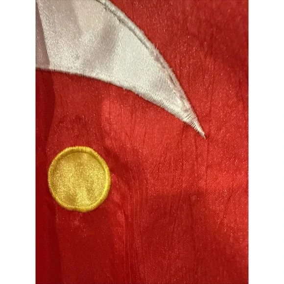 VTG 90's Casual Isle Red Stripe Beach Windbreaker Nautical Seashell Jacket XL - Picture 15 of 15